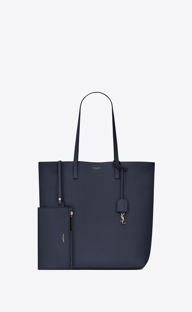 Saint Laurent N/S shopping bag in soft leather